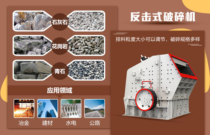 反擊式破碎機(jī)可以破碎的物料 反擊式破碎機(jī)